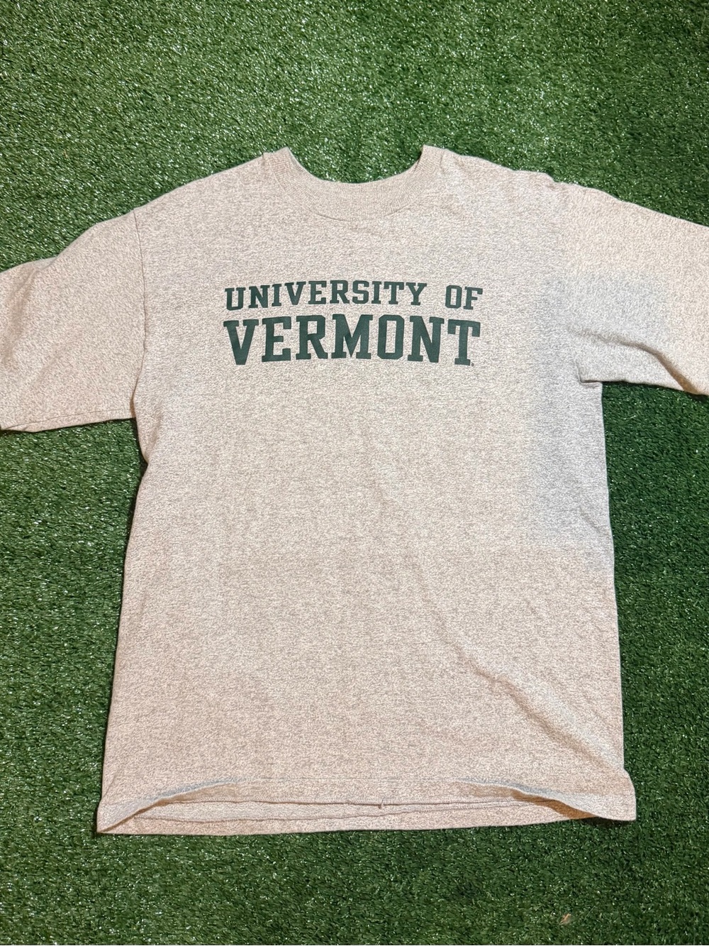 Vintage University of Vermont Grey Crewneck T-Shirt